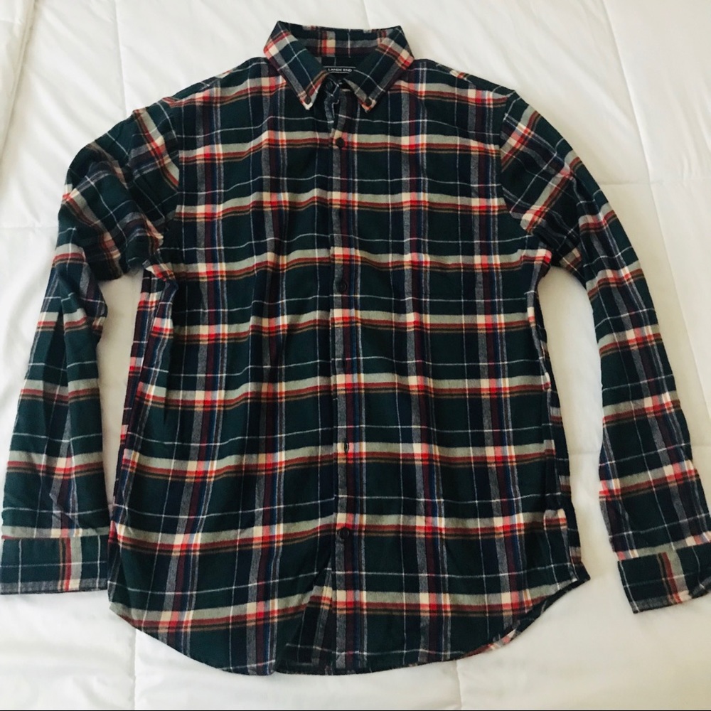 NWOT LANDS END FLANNEL SIZE L/T